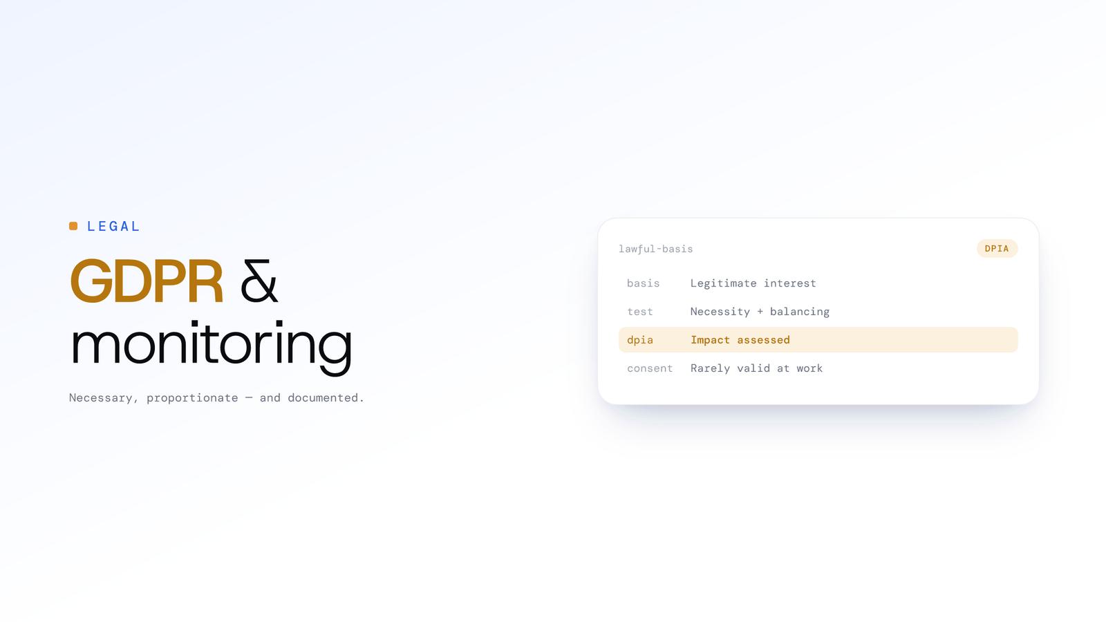 Employee Monitoring and GDPR: The Rules