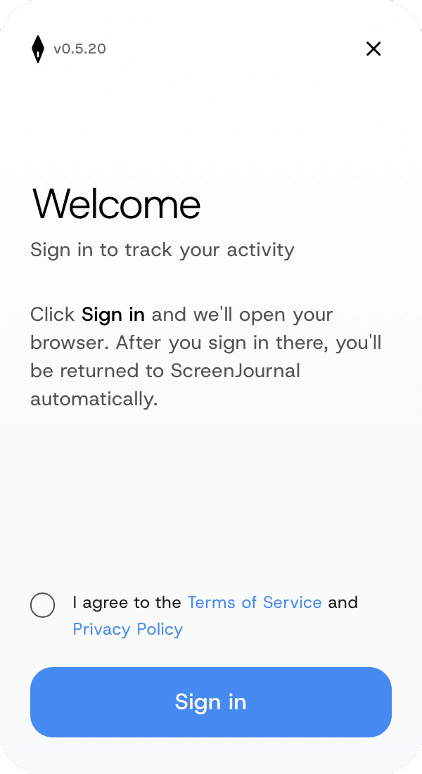 Desktop sign-in