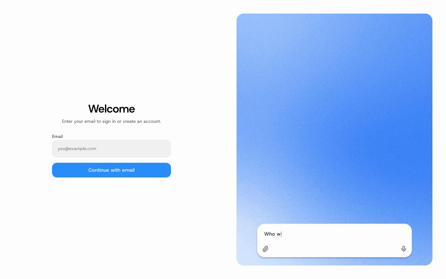 Create your account