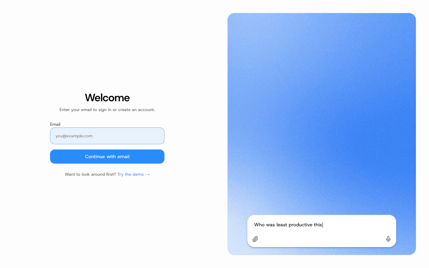 Create your account