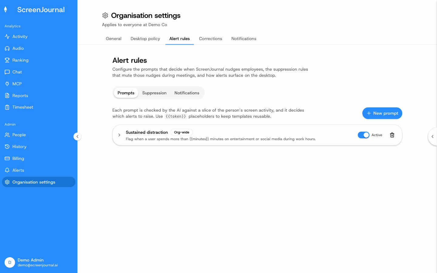 Alert rules